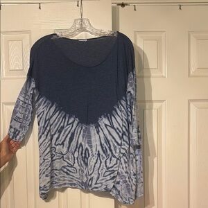 Free People Blue Long Sleeve Tee